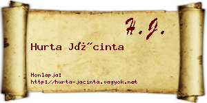 Hurta Jácinta névjegykártya